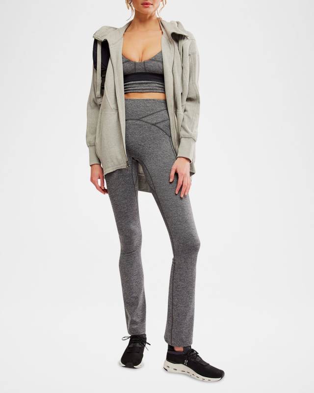 Never Better Heather Straight-Leg Pants